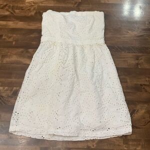 Gap Strapless Eyelet Dress size 4